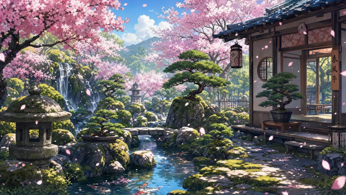 欣奈生活 欣奈生活视频：日式庭院盆景设计视频演示教学
